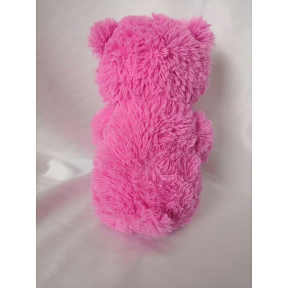 Animal Adventure Pink Bear Holding Red Heart approximately 11 in - Picture 3 of 8